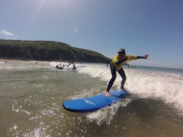 Surfing with Nick Thorn